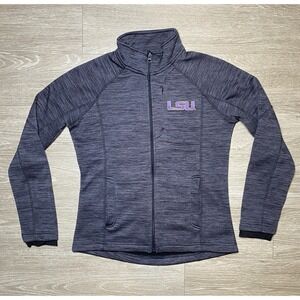 G-III Women's Size MEDIUM LSU Tigers NCAA Jacket Fleece Full Zip 100% Polyester